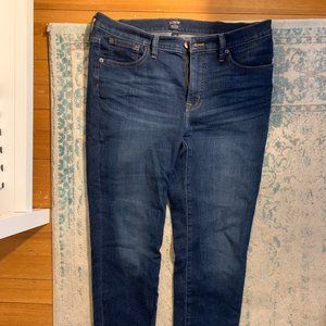 J Crew 8" Mid-Rise Skinny Jeans